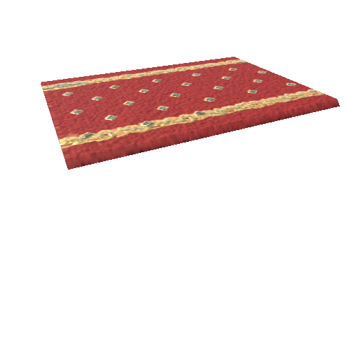 Rug Red Straight Half